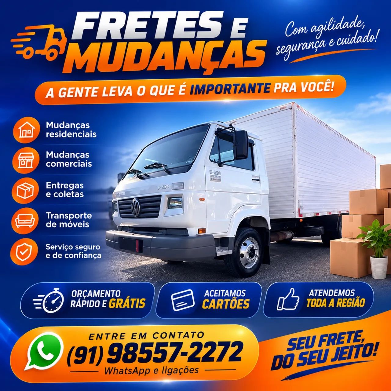 FRETE (Baú disponível)