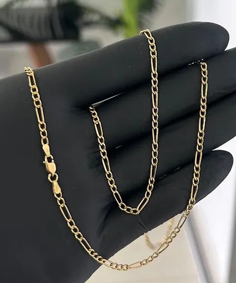 corrente 3 por 1 em ouro 18k