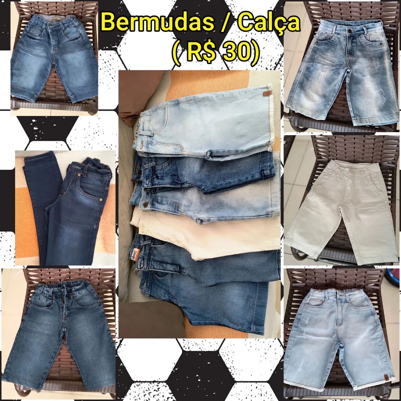 Bermudas/ Calça jeans Infantil 