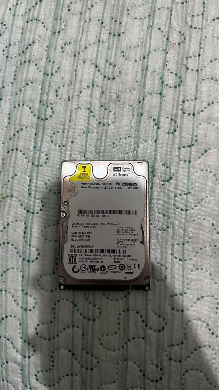 Hd notebook 120gb