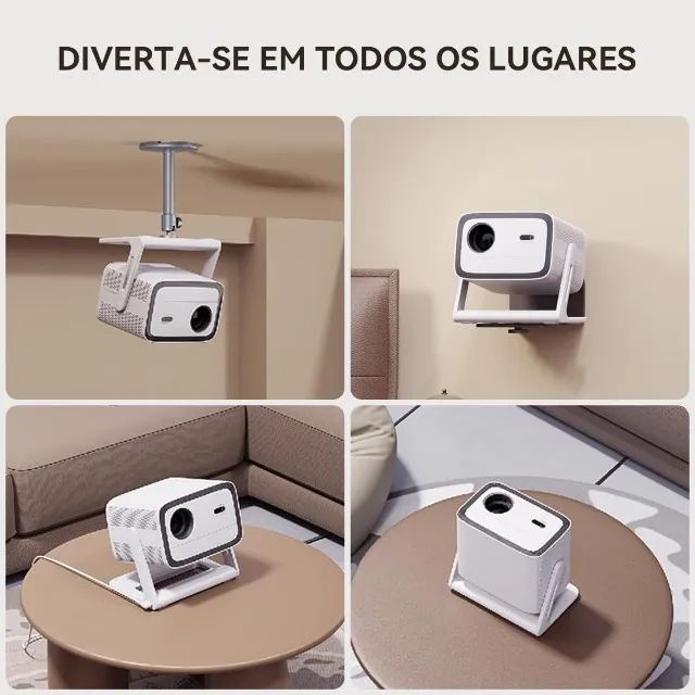Projetor Wanbo Vali 1 LCD 900 Lumens HDMI - Branco - Foto 2