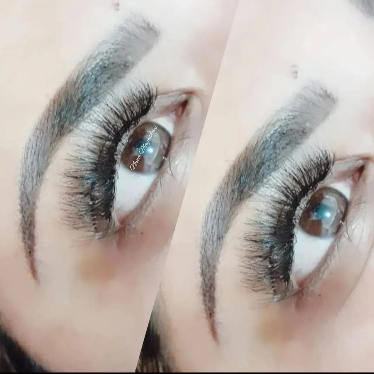 Design de sobrancelha com henna e cílios tufos de seda  - Foto 2