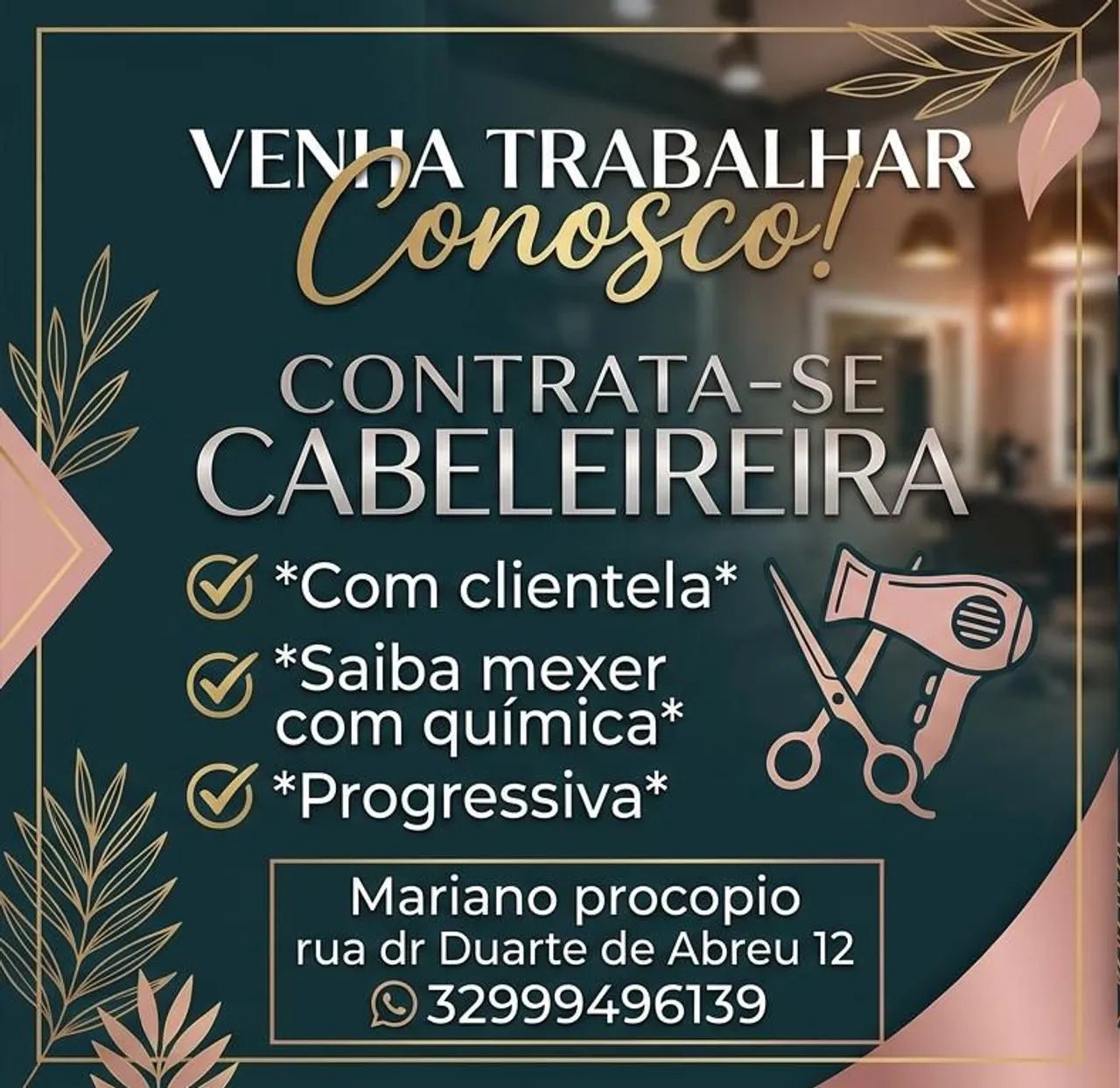 Alugo cadeira salão de beleza - Foto 2