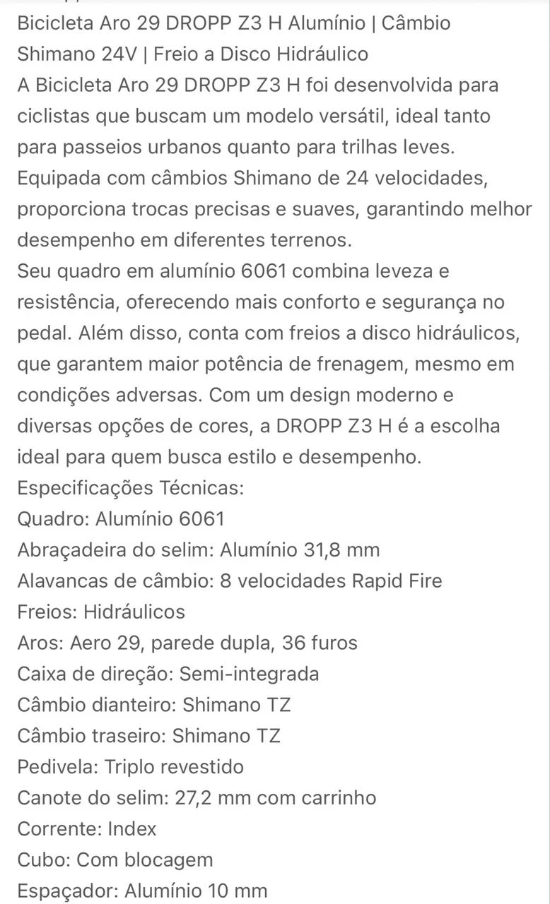Bicicleta aro 29 freio a disco hidráulico - Foto 5
