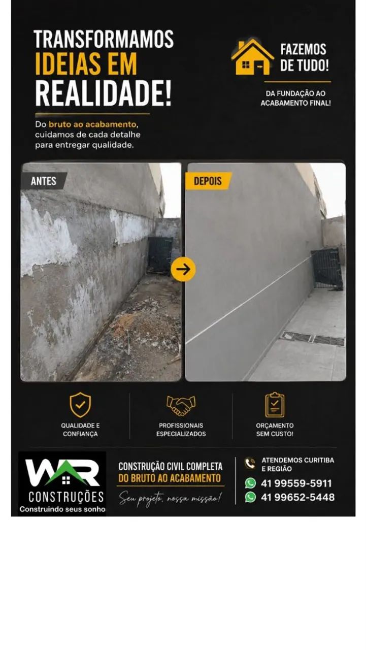Precisa construir ou reformar?