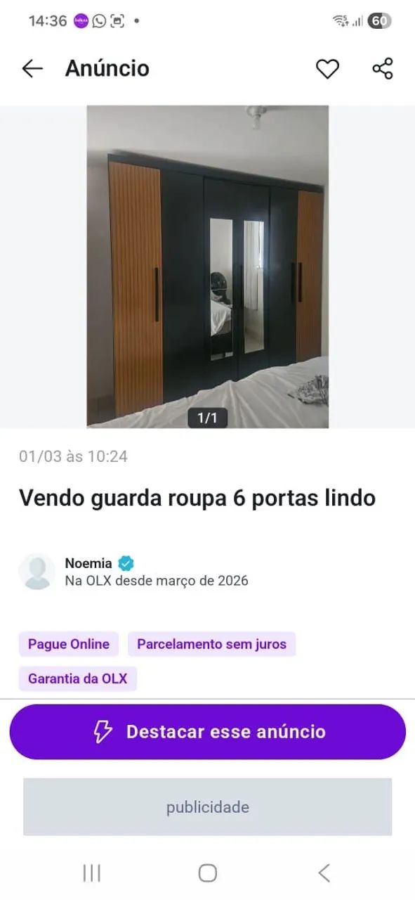 Lindo guarda roupa casal 
