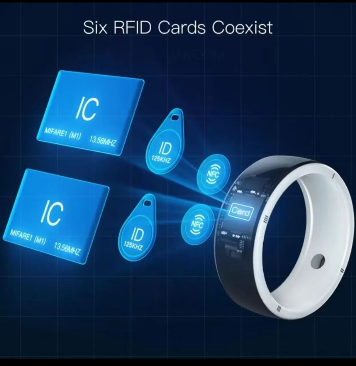 Anel inteligente smart Jakcom R5 NFC tamanho 13 + Replicador IC/ID/ID2+ N3  Smart chip - Foto 4