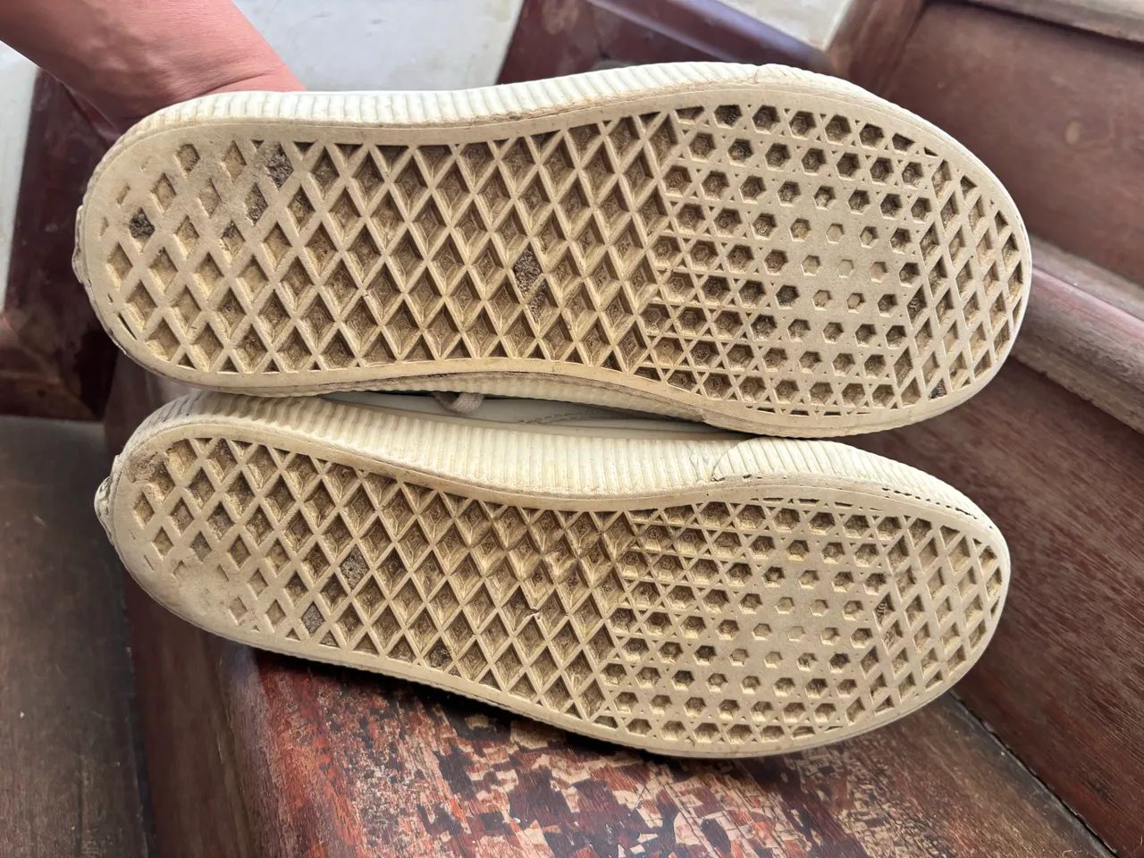 Tênis Vans Old School Couro Branco Original  - Foto 4