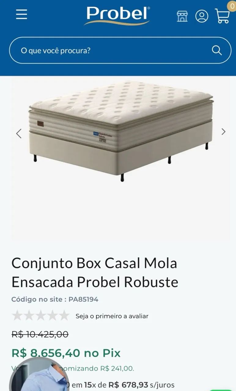 Cama box, conjunto colchão mais box  - Foto 5