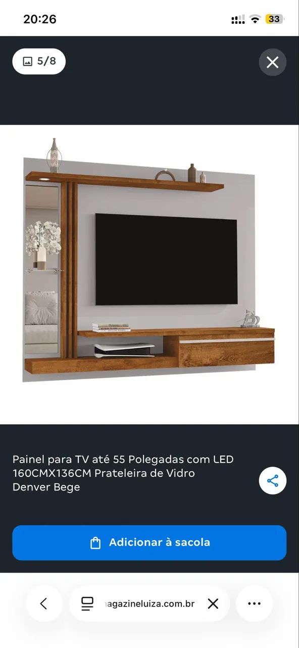 Painel de tv 55 polegadas