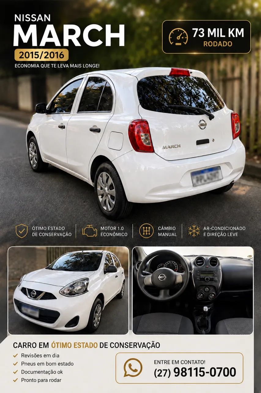 Nissan March 1.0 12V FLEX 5P 2016