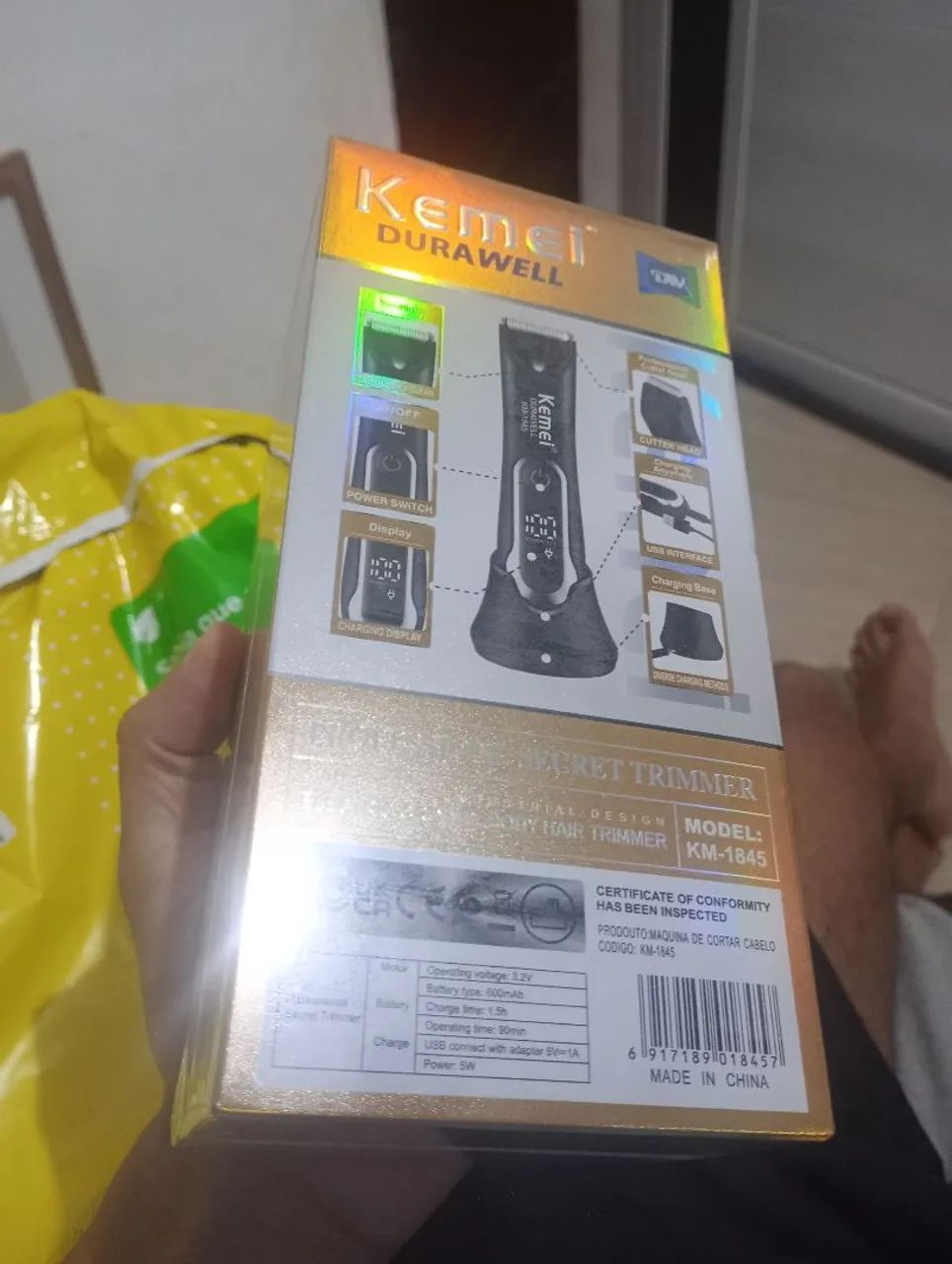 Máquina cabelo barbeador íntimo  - Foto 3