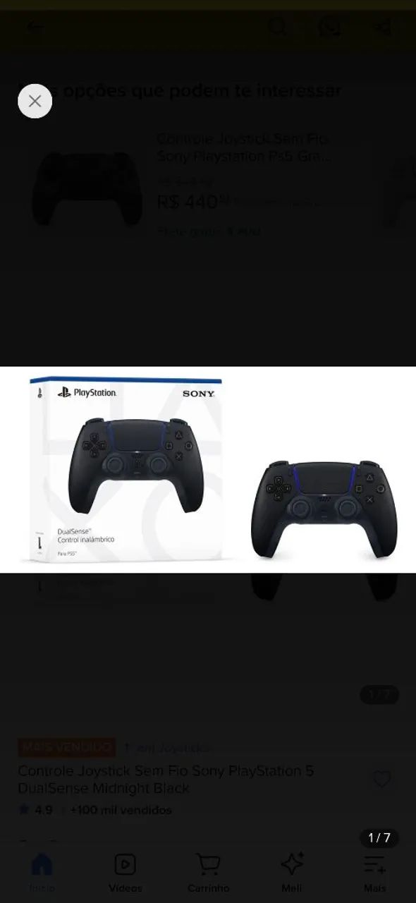 Controle ps5 e base carregadora sony