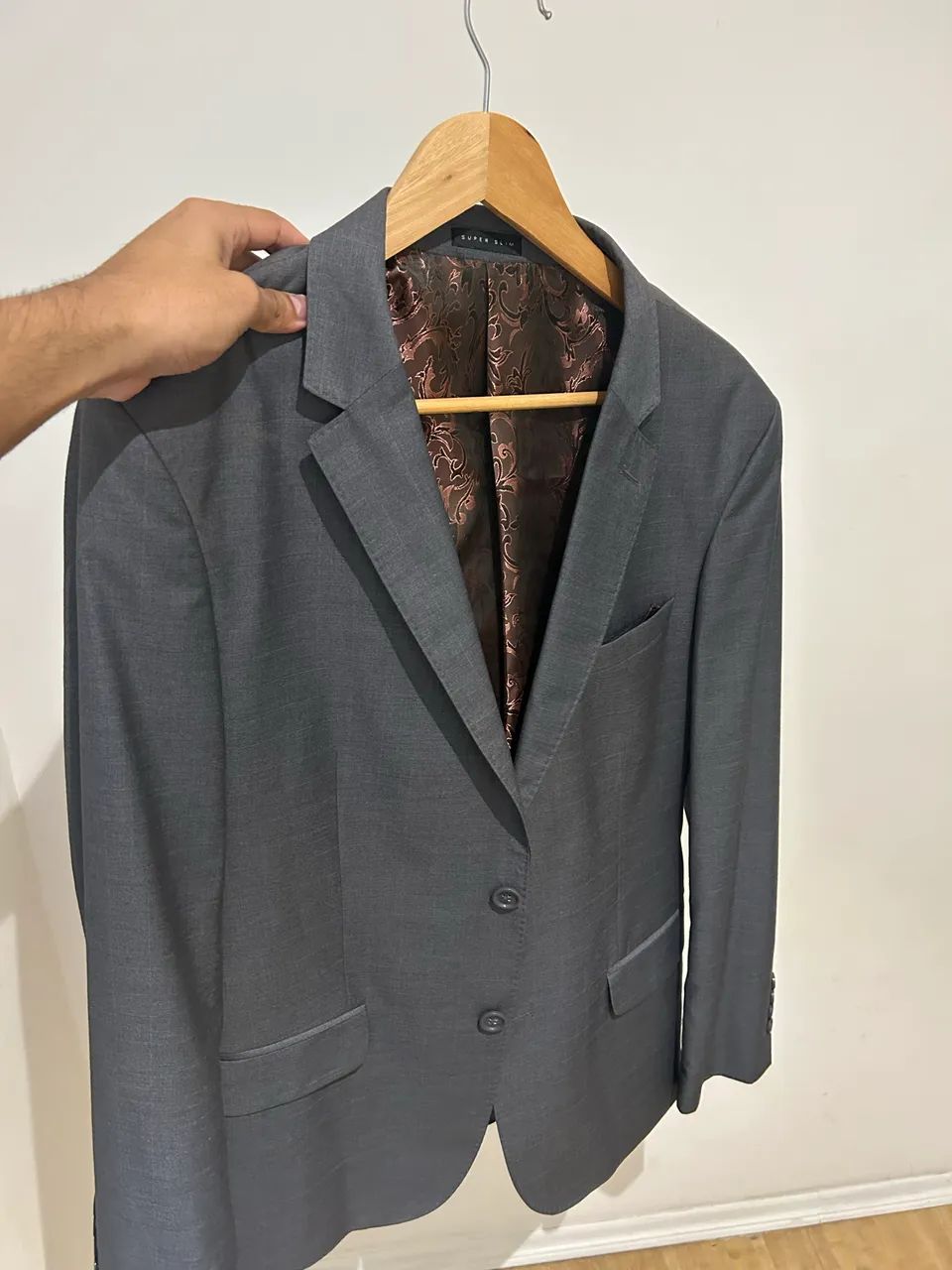 Terno cinza ( blaser) masculino 