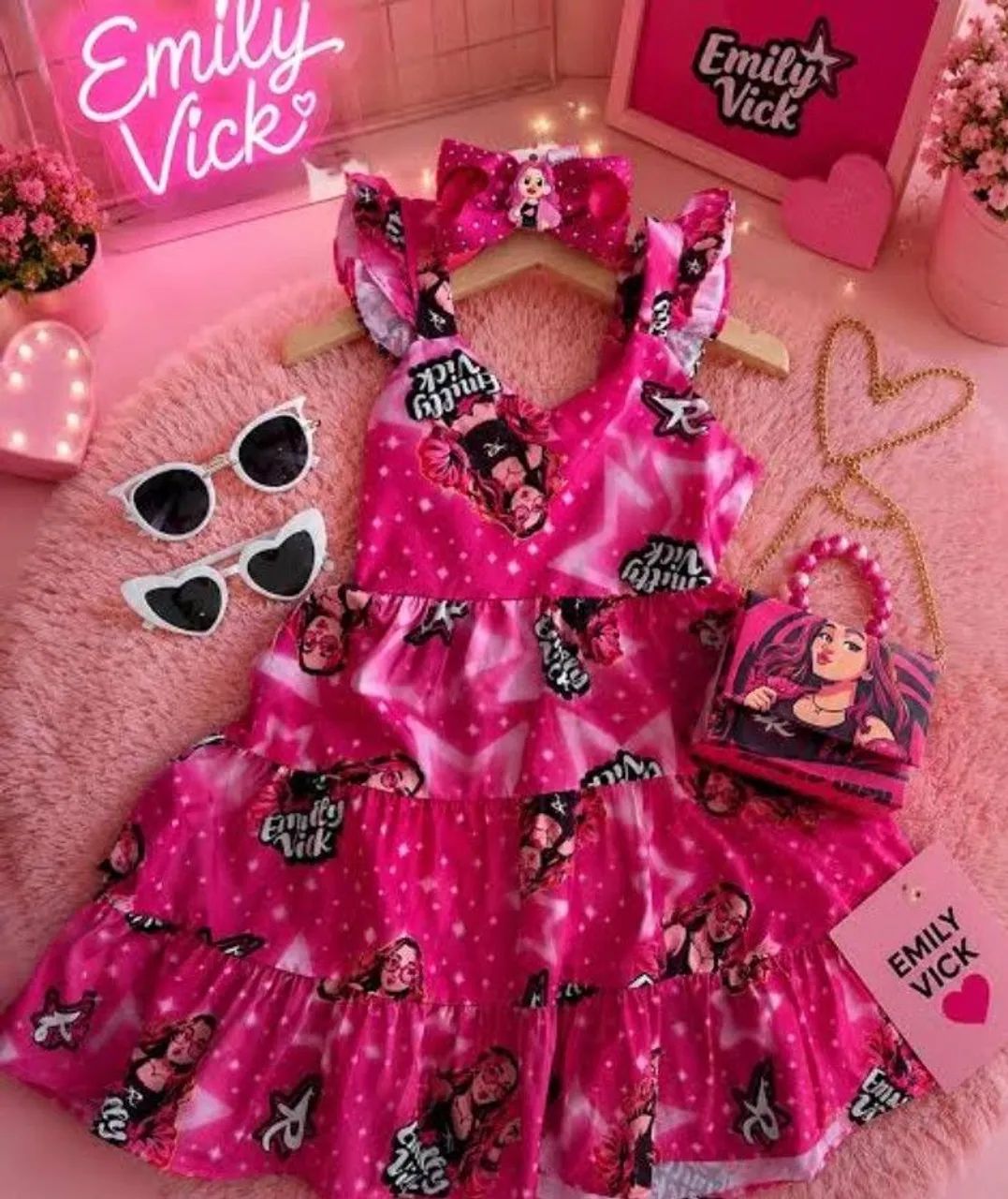 Vestido Dos Rosas Emilly Vick  - Foto 3