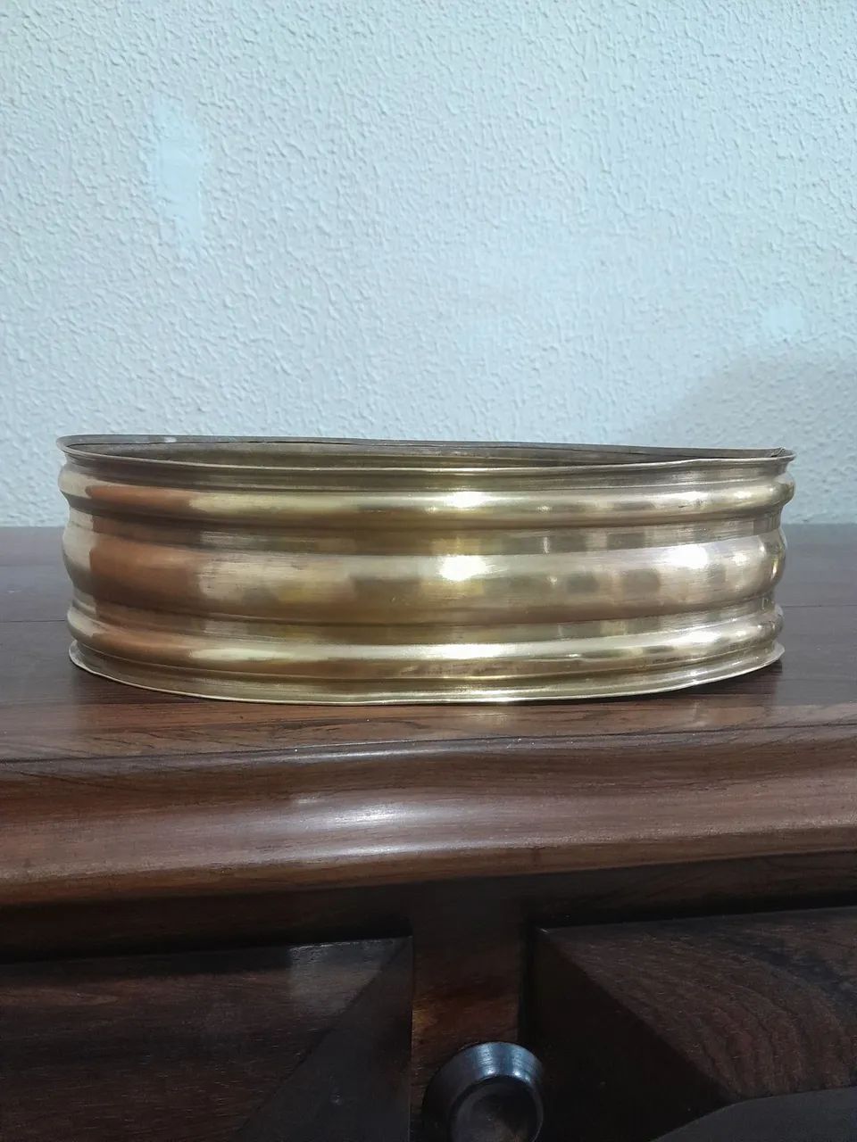 Cachepot oval em lat ão  - Foto 2