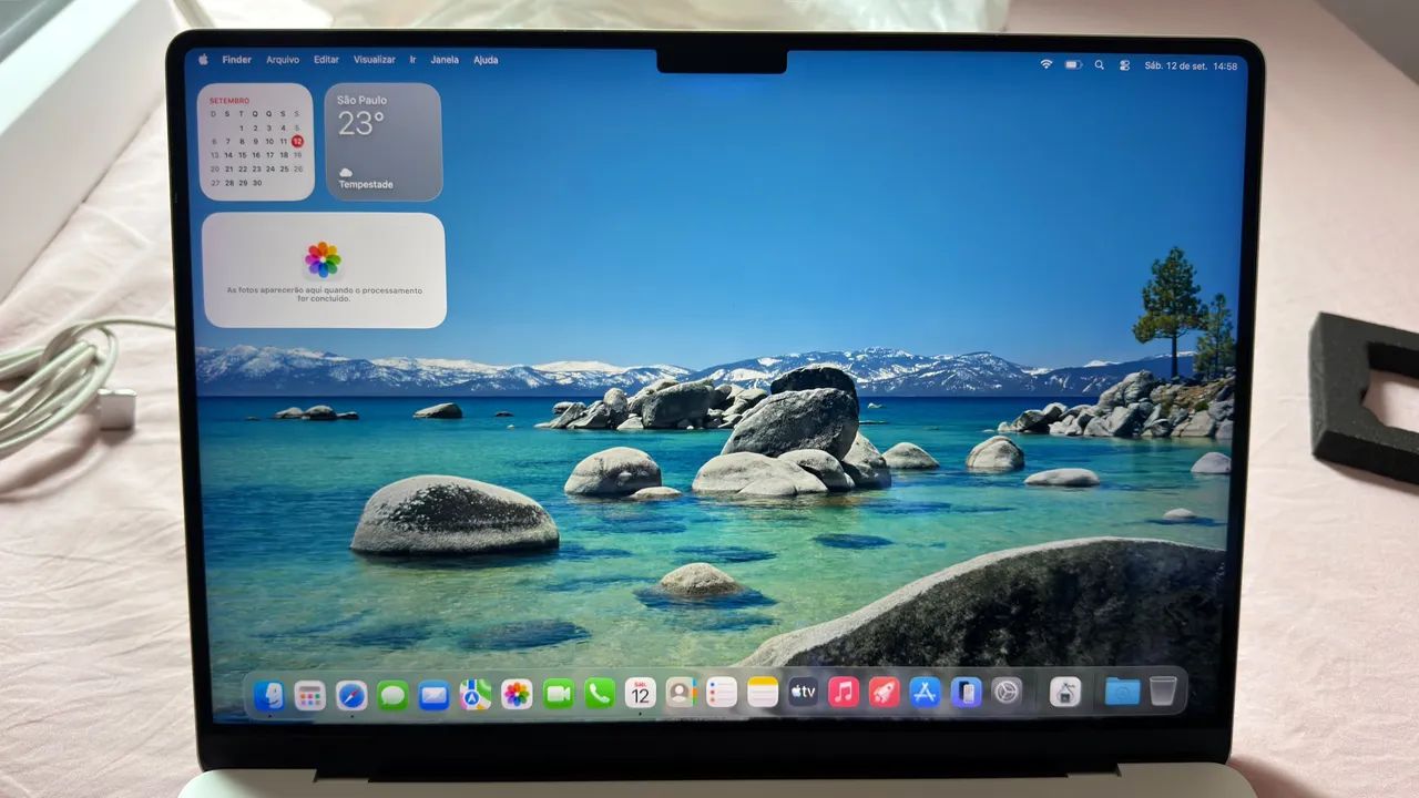 MacBook Pro 14 M3 512GB SSD 8GB + Caixa - Silver - Foto 4