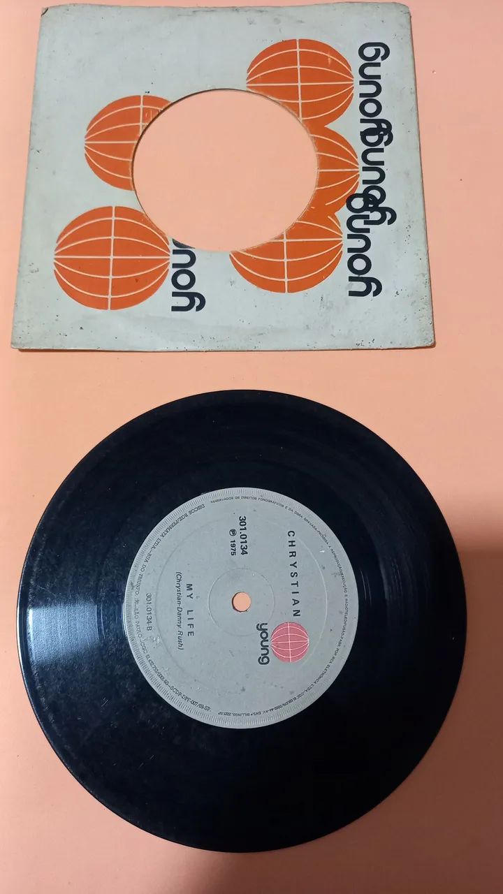 Vinil de 7 polegadas raridade (cerca de 17-18 cm de diâmetro). - Foto 3