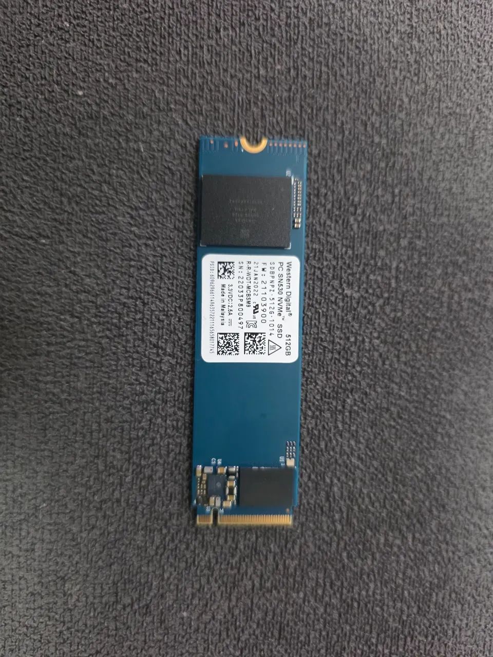 ⑥Western digitgl PC SN530 512GB NVMe SSD Western Digital 512 Gb Ssd Pc Sn530 M.2 2230 30 Mm Pcie Gen3 X