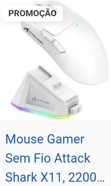 Mouse Gamer, para jogos, Shark atack x11