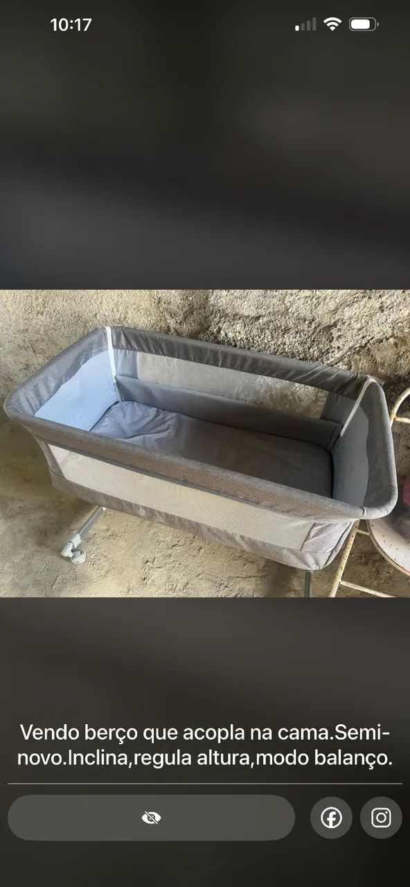 Berço que acopla na cama 