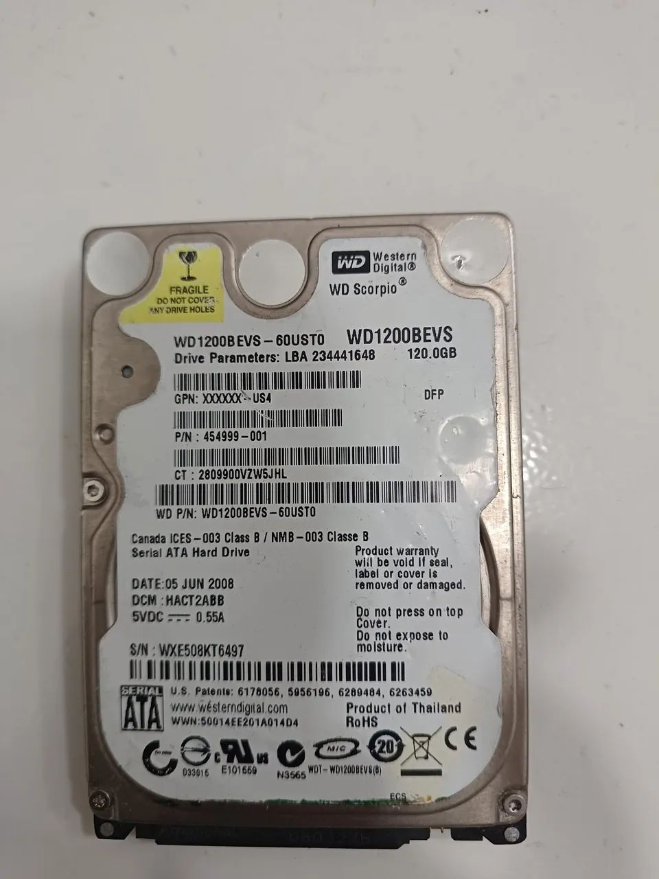 Hd wd 120GB notebook  - Foto 2