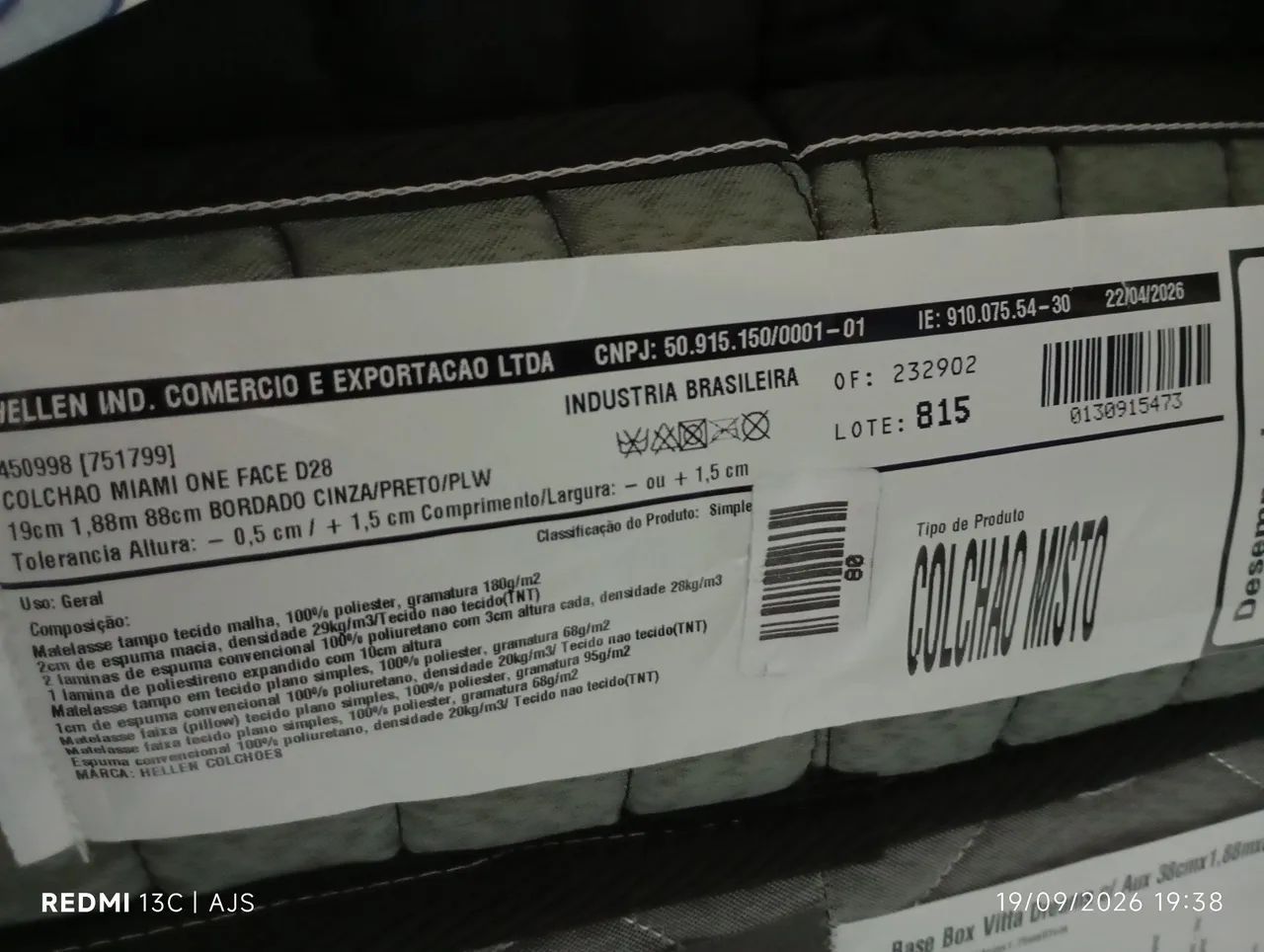 Cama Box Solteiro com Colchão D28 e Cama Auxiliar - Foto 4