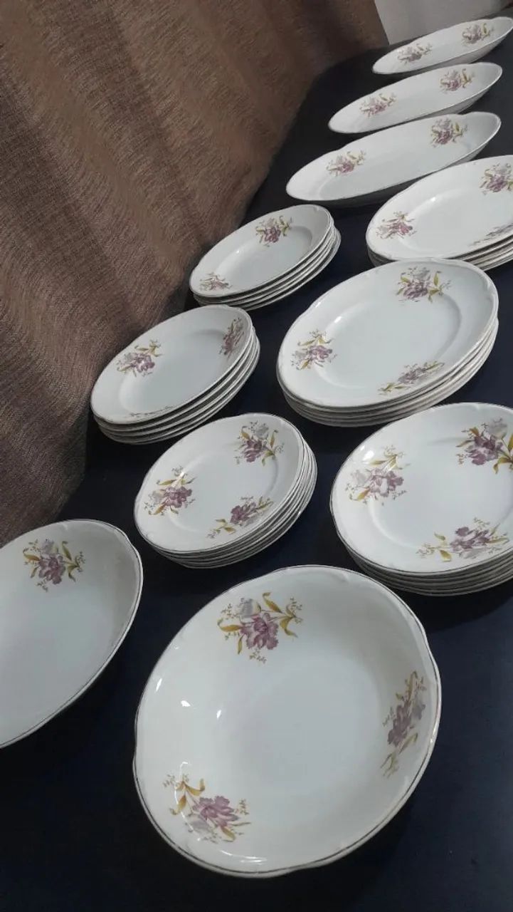 Relíquia: Jogo de Jantar Porcelana Steatita Paraná - 35 Peças /Anos 60 - Foto 6