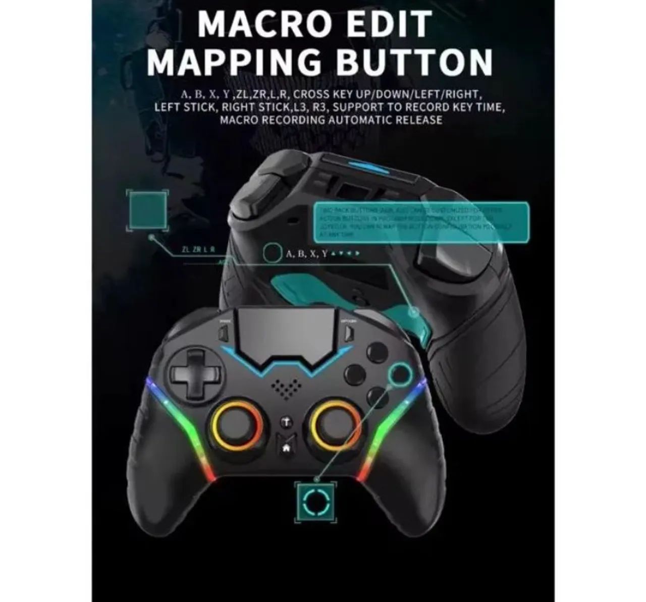 Controle Wireless PS3 PS4 PC iOS Android - Foto 2