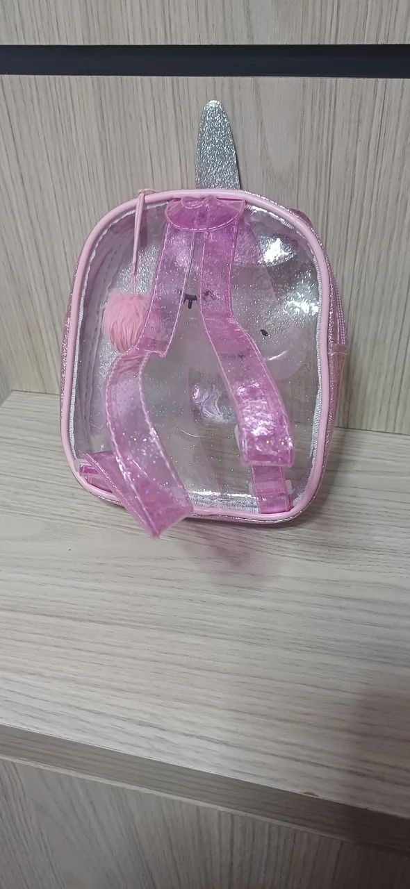 Mochila pequena Unicornio transparente - Foto 2