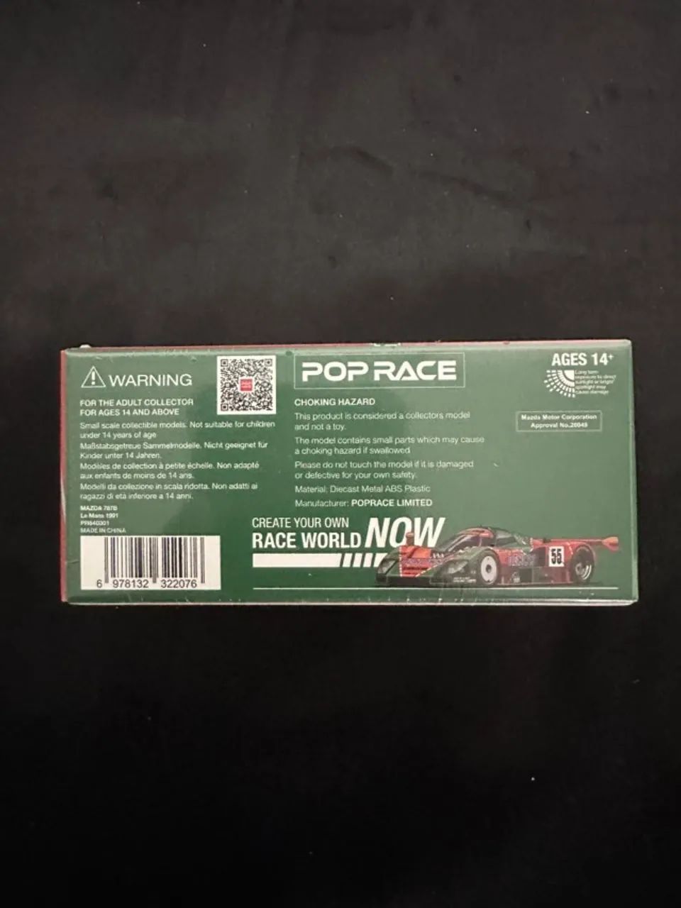 Pop Race Mazda 787B 1991 Le Mans 24h Winner Pr64301 - Brinquedos e