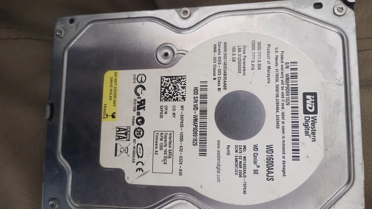 HD 160GB WD (antigo)
