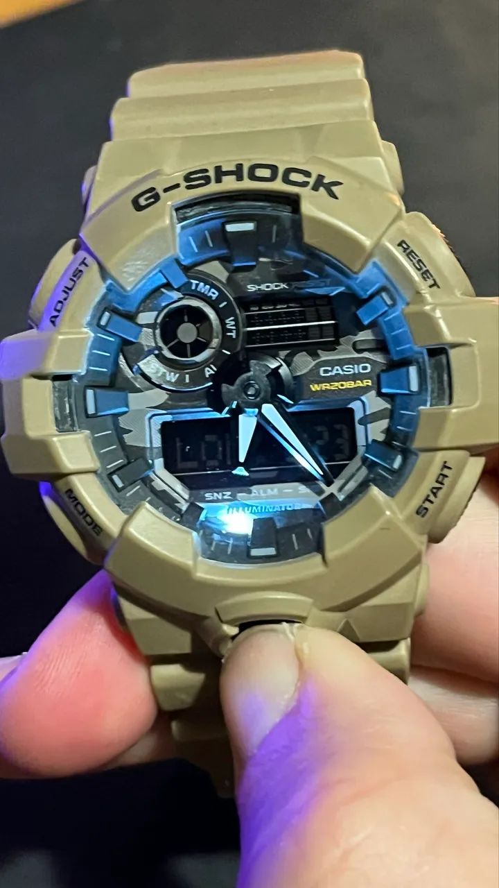 Relógio Casio G-Shock GA-700CA-5A Utility Camo Bege  - Foto 2