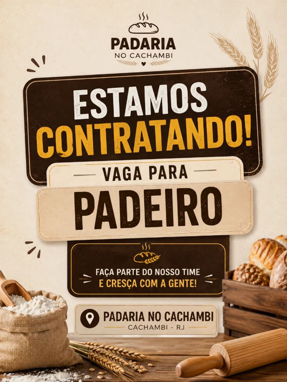 CONTRATA-SE PADEIRO COM EXPERIÊNCIA
