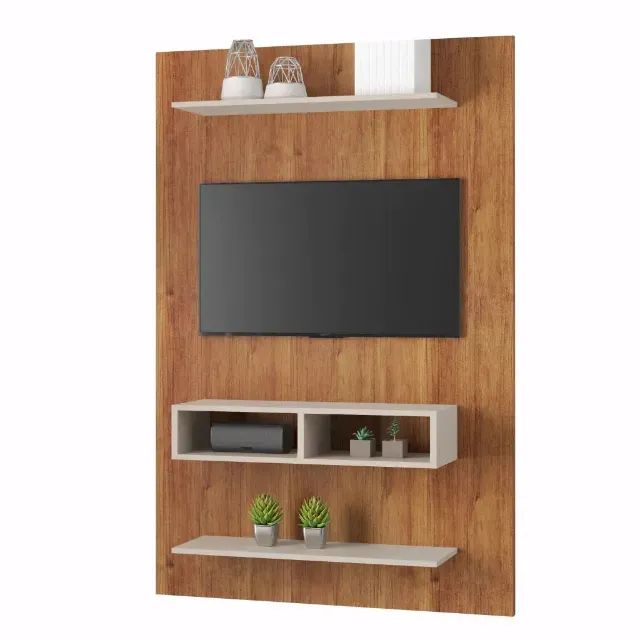 Painel Byte Mel/Off White ate 43 pol  gett móveis - Foto 3
