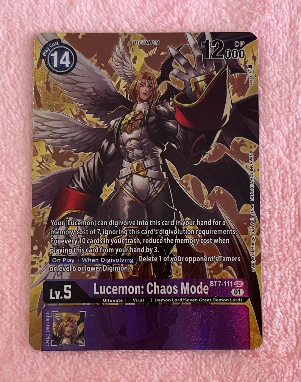 Lucemon Chaos Mode BT7-111 Digimon TCG
