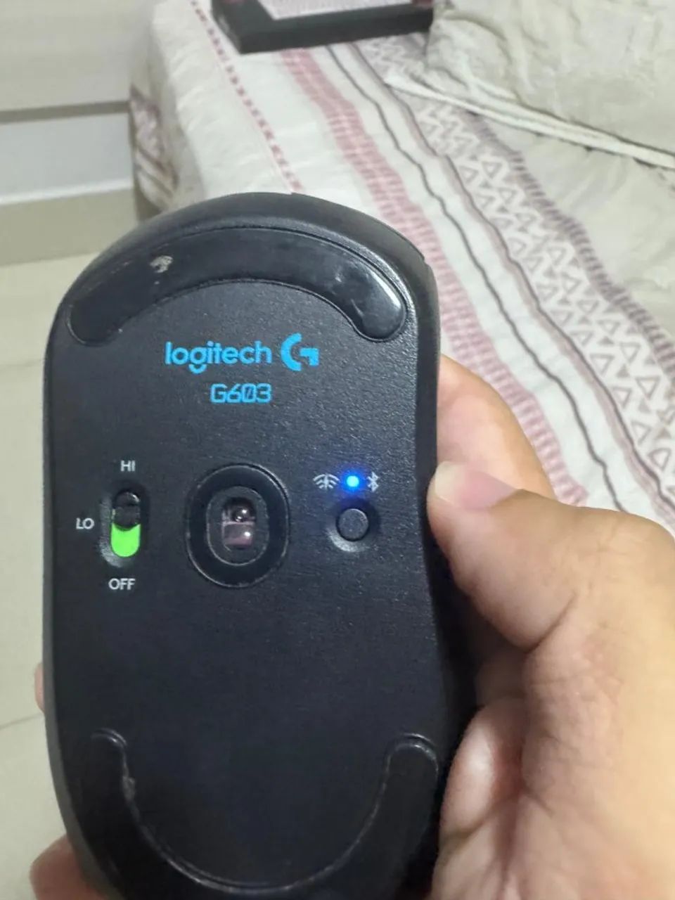 Mouse Logitech G603 Lightspeed Sem Fio + Bluetooth Sensor HERO - Foto 4