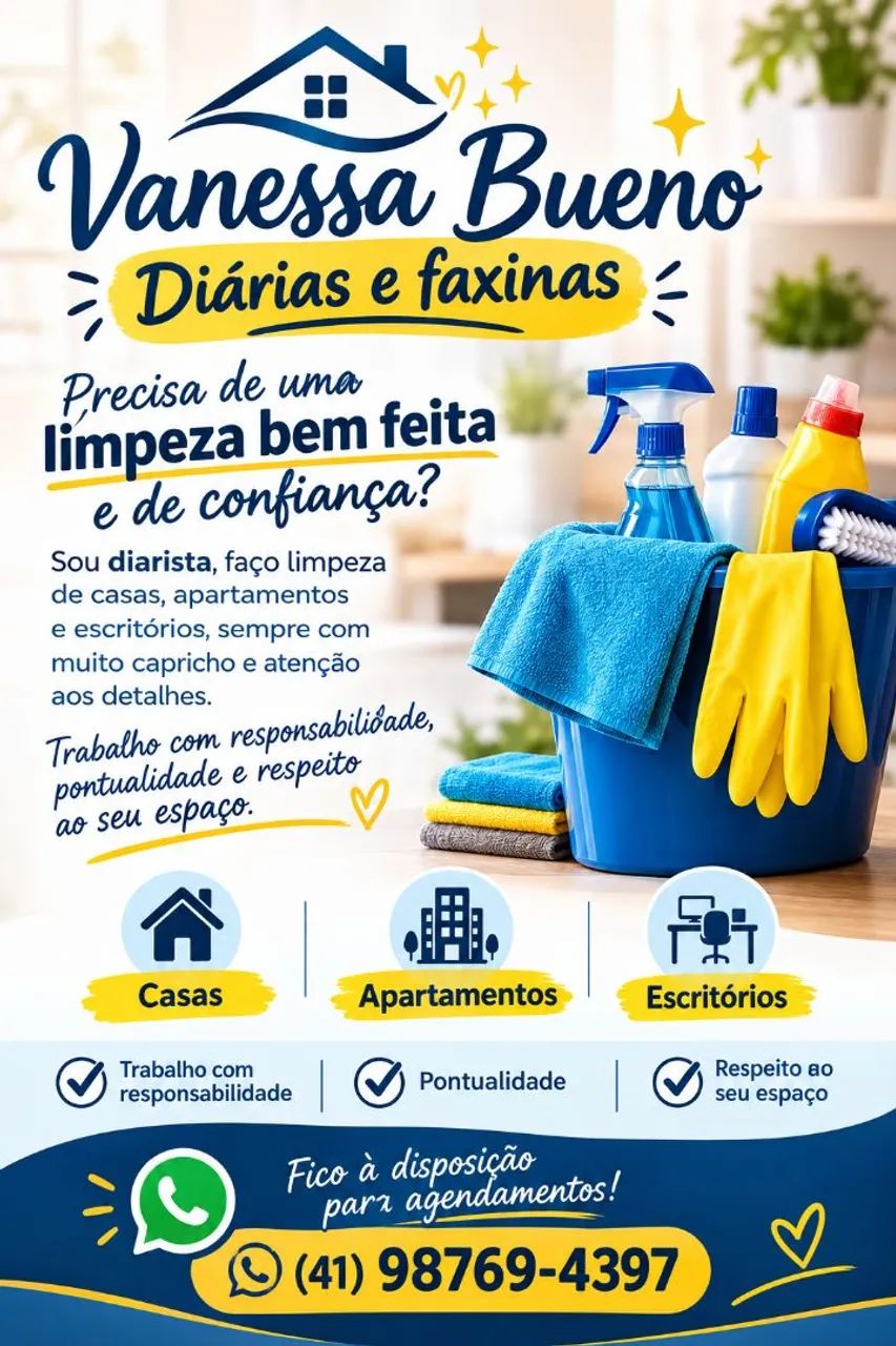 Diárias e faxinas 