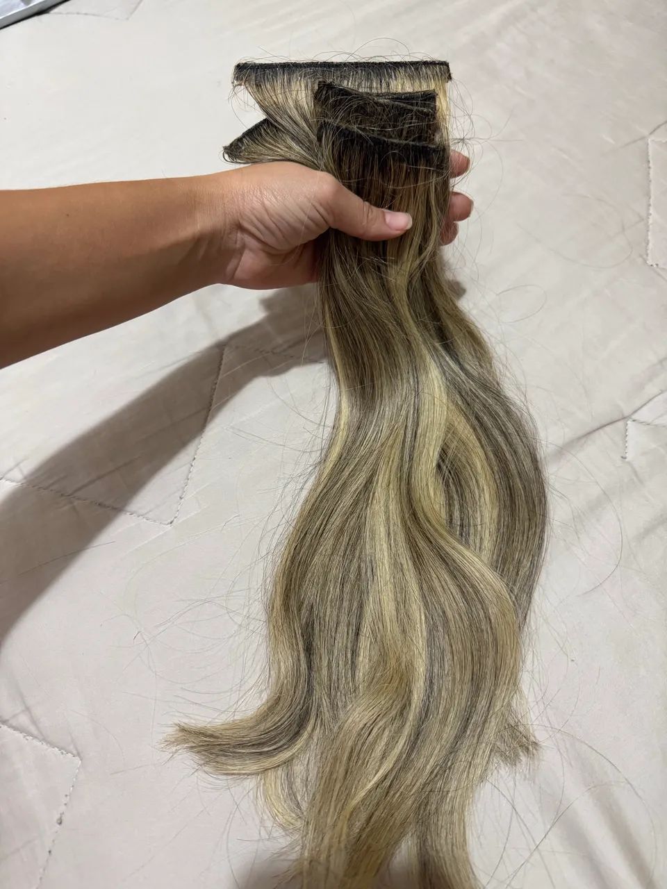 Cabelo Humano Brasileiro com mechas loiras (do Sul) - Foto 4