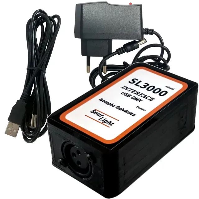 SL3000 - MESA DMX PROFISSIONAL NO COMPUTADOR