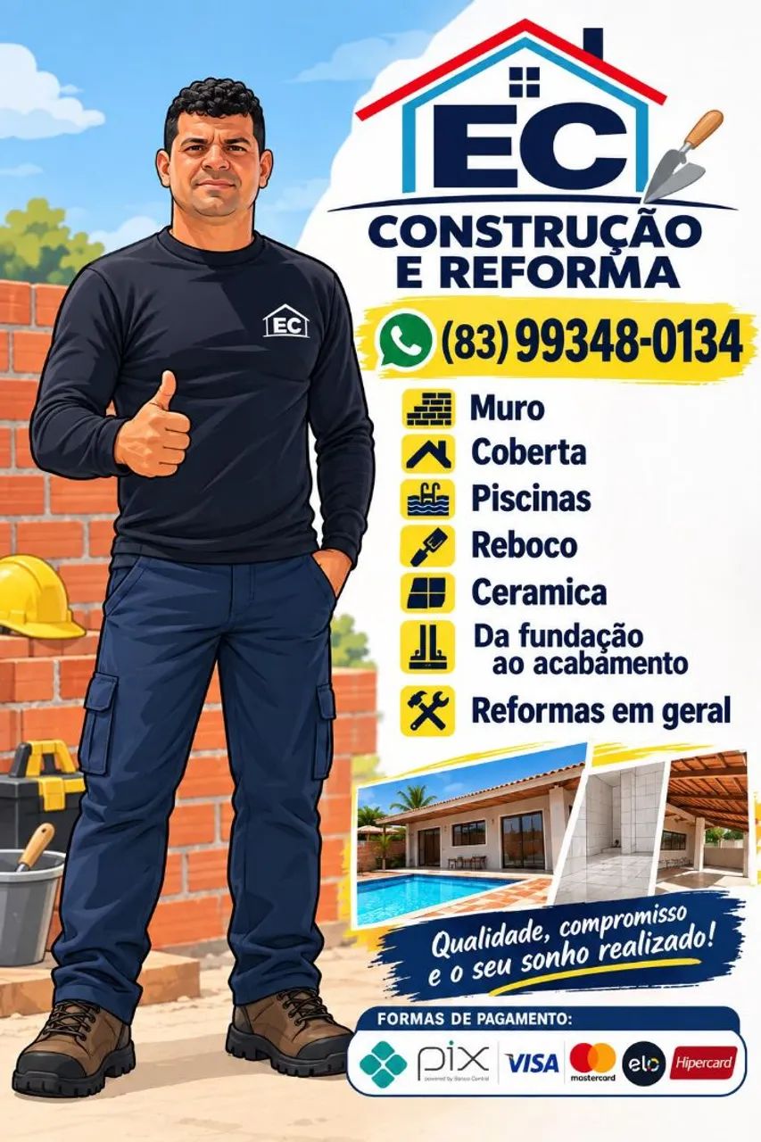 Pedreiro da fundação ao acabamento 