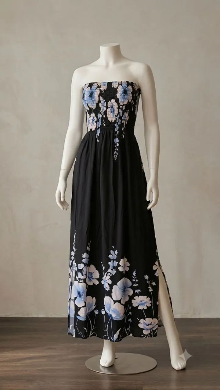 Vestido Viscolinho Tomara que Caia 