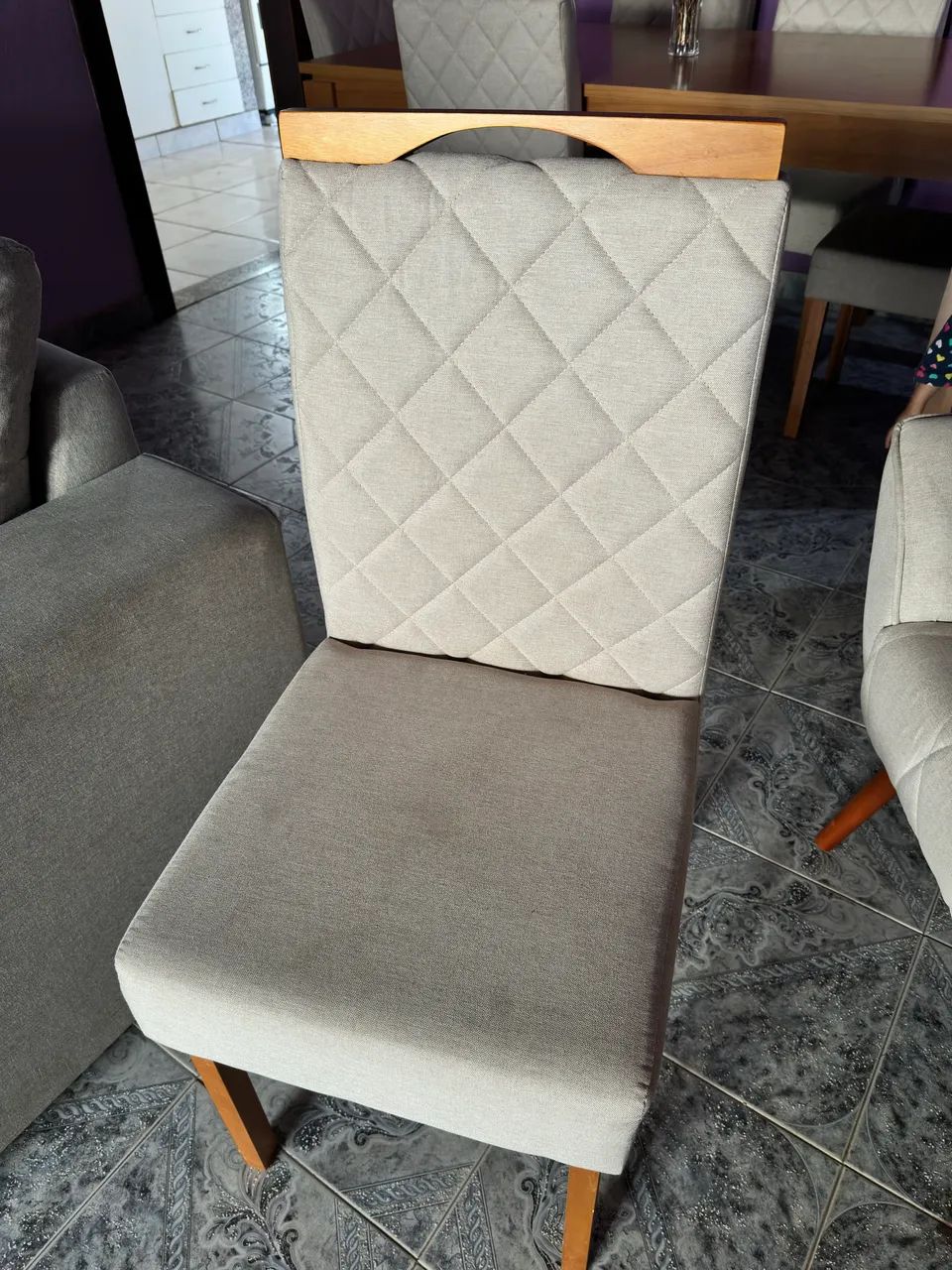 Mesa de Jantar de MDF com 6 cadeiras - Foto 2