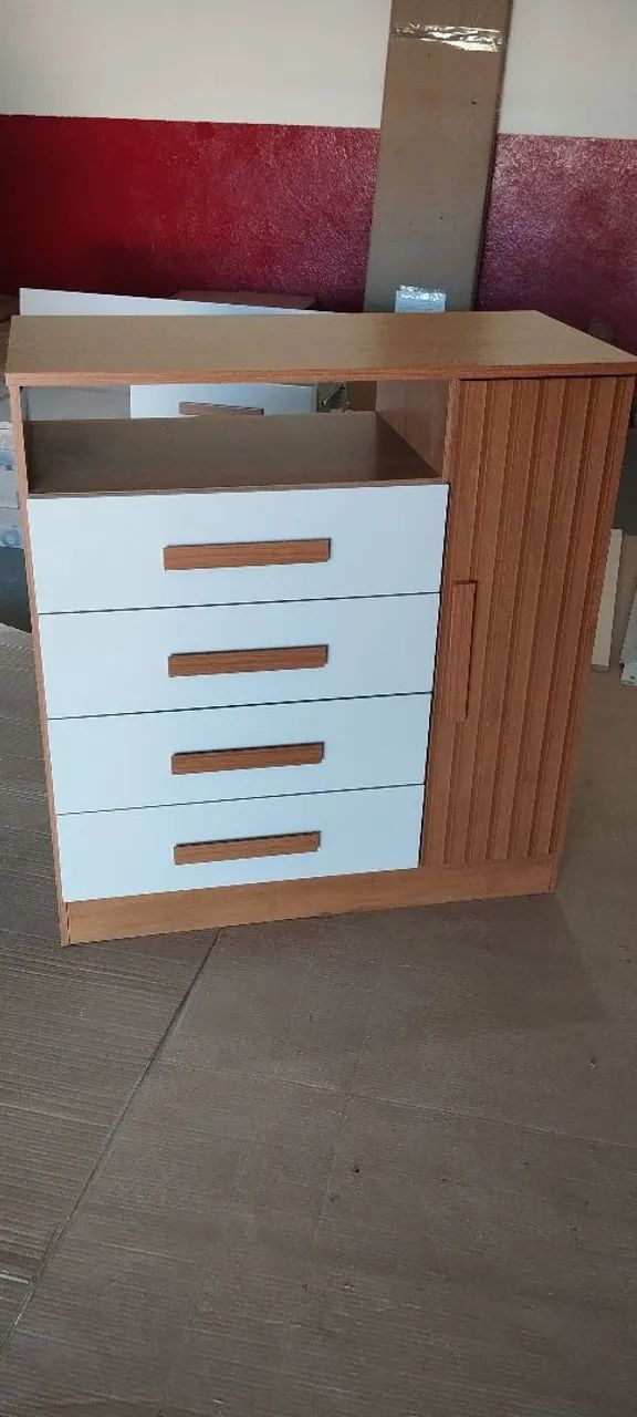 Comoda 5 Gavetas nova com Nicho Entrega Grátis  - Foto 2