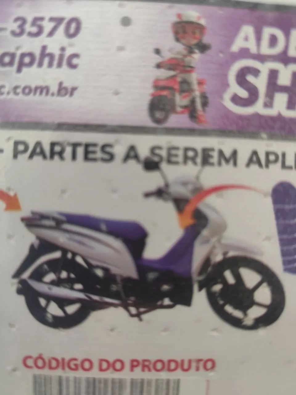 Adesivo protetor Shineray Jet 50