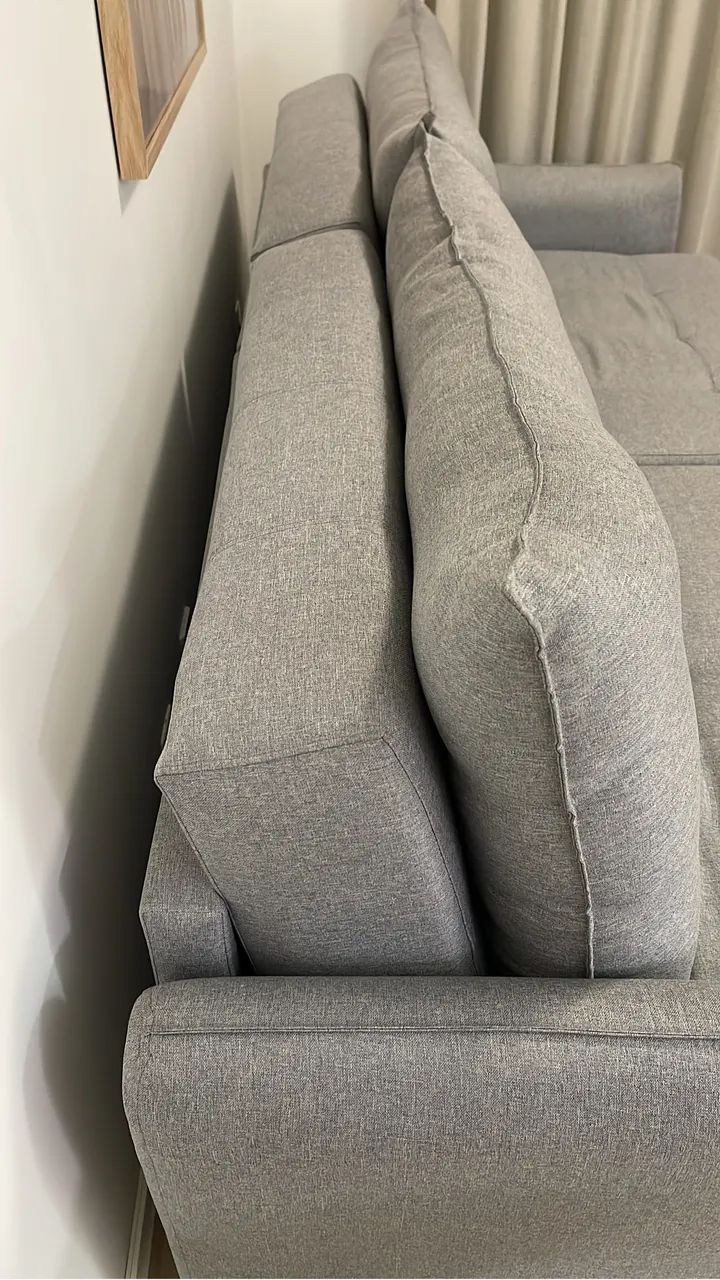 Vendo sofá de linho perfeito  - Foto 4