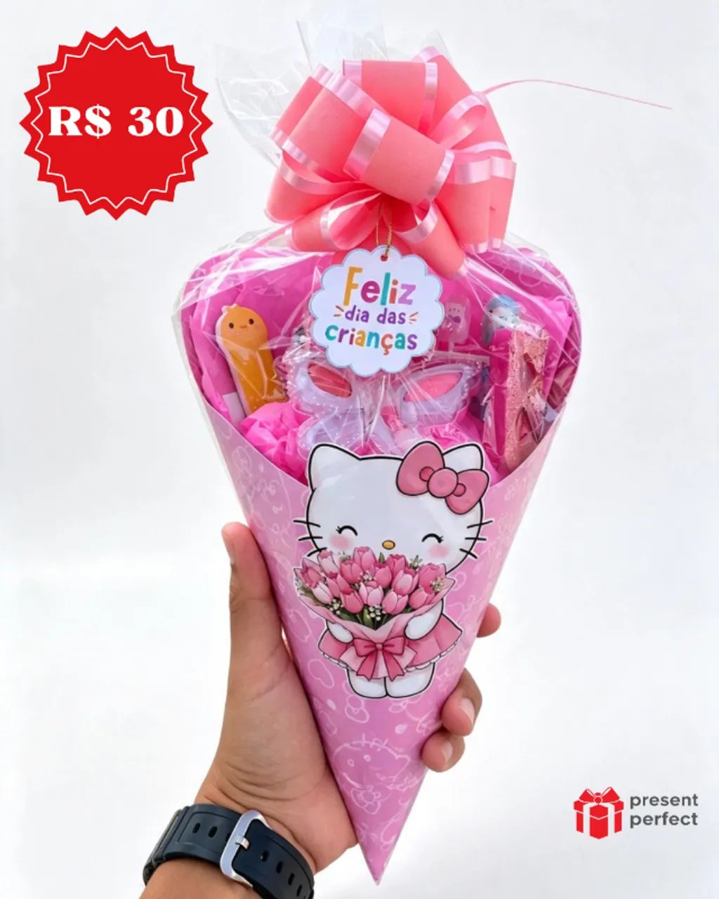 Presente Dia das Crianças - Buquê Make Hello Kitty - Foto 3