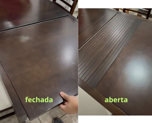 Mesa de jantar extensível (abre e fecha) - Foto 5