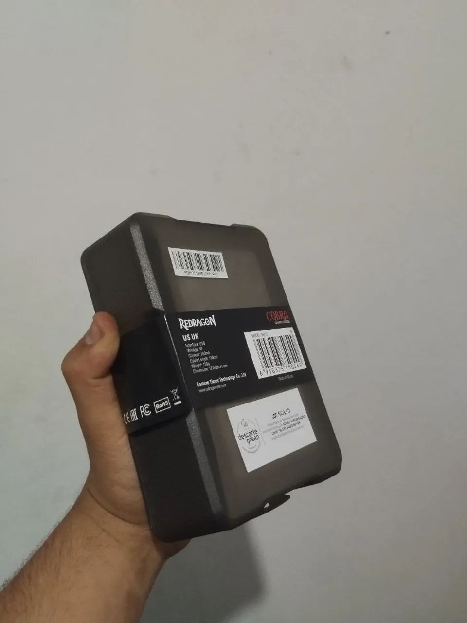 Mouse Gamer Redragon Cobra V3 Preto RGB - Foto 4
