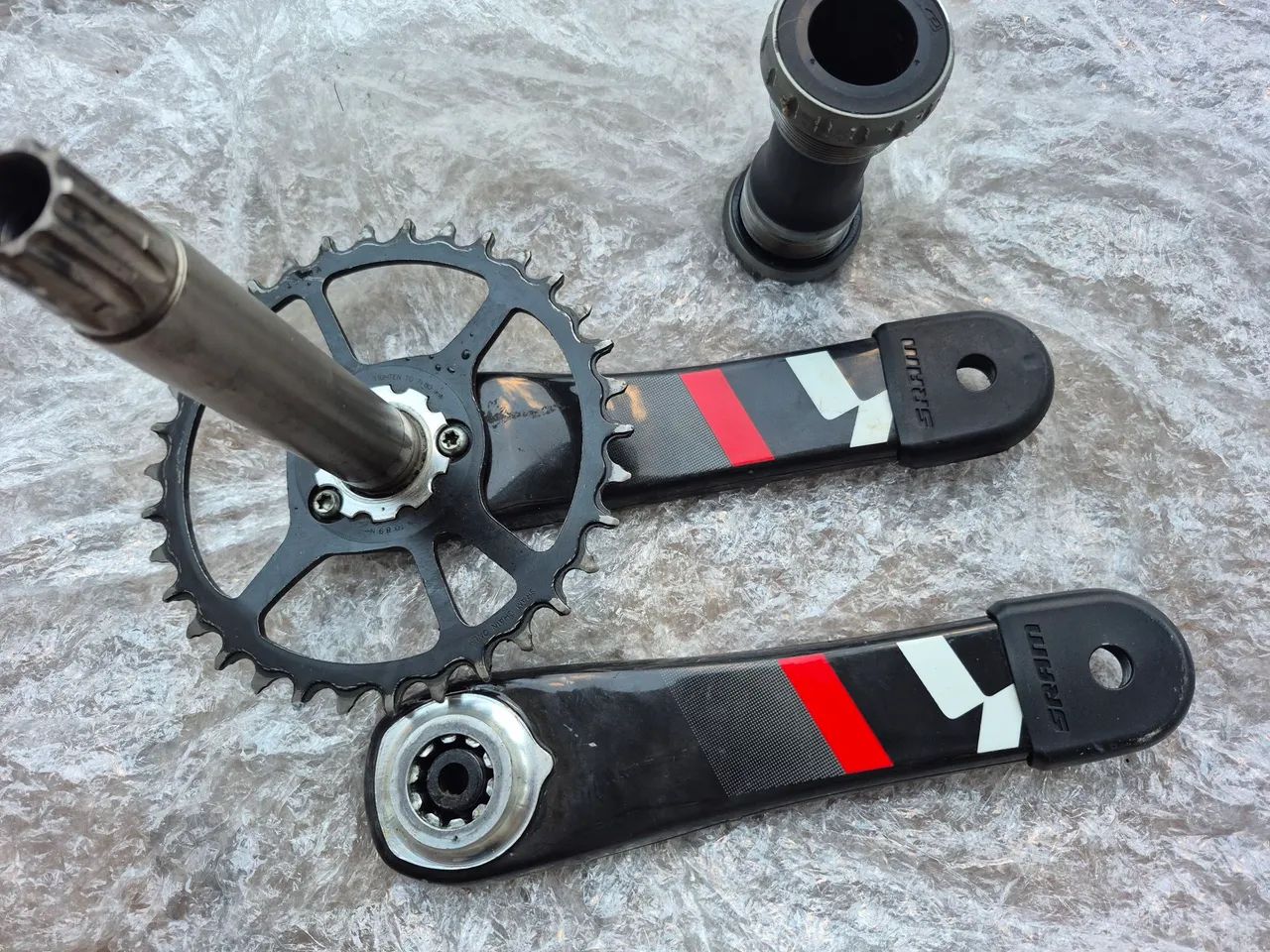 Pedivela sram x01 em carbono completo - Foto 2